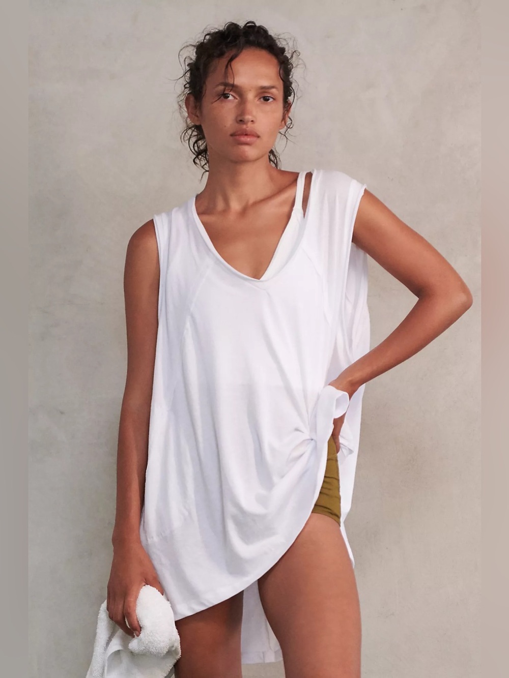 Free People Movement City Vibes Tank in White